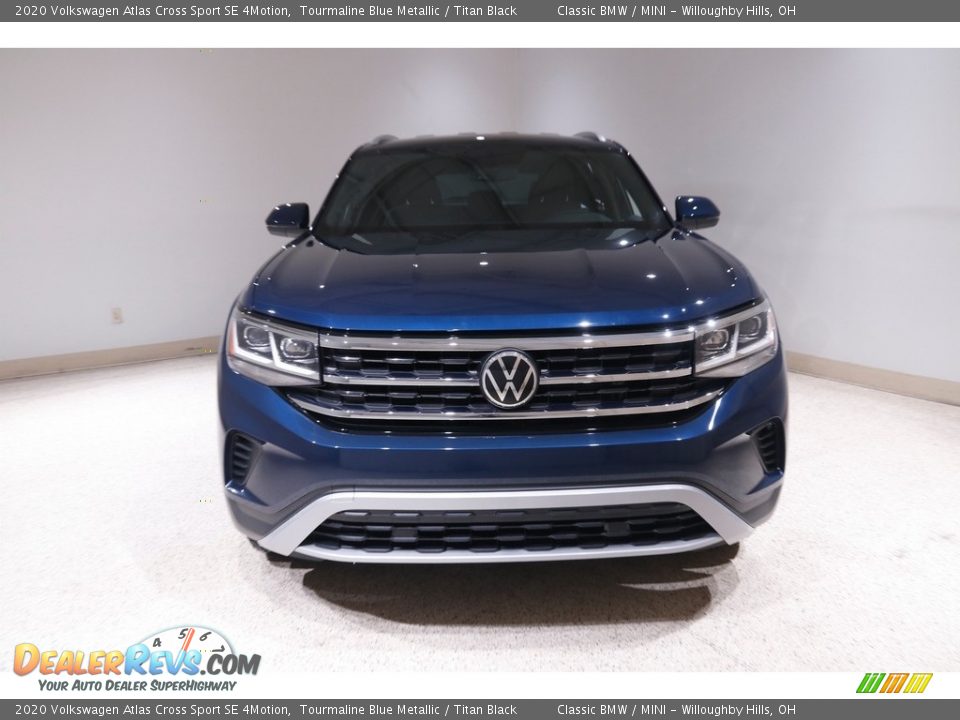 2020 Volkswagen Atlas Cross Sport SE 4Motion Tourmaline Blue Metallic / Titan Black Photo #2