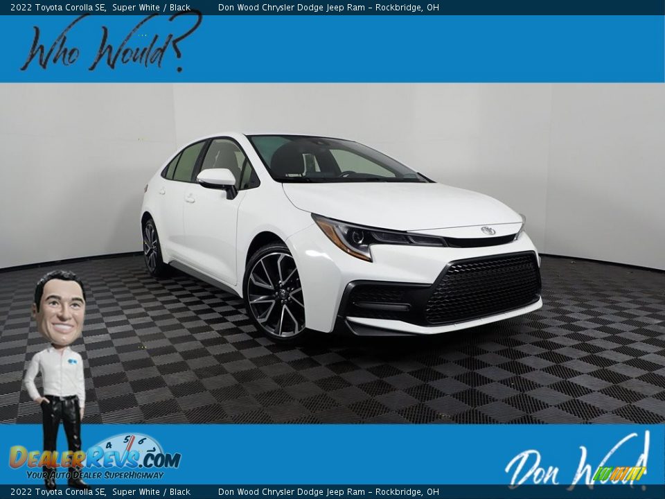 2022 Toyota Corolla SE Super White / Black Photo #1