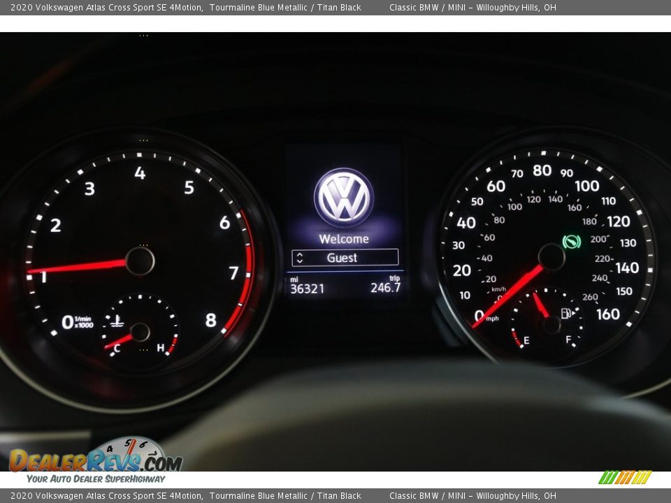 2020 Volkswagen Atlas Cross Sport SE 4Motion Gauges Photo #8