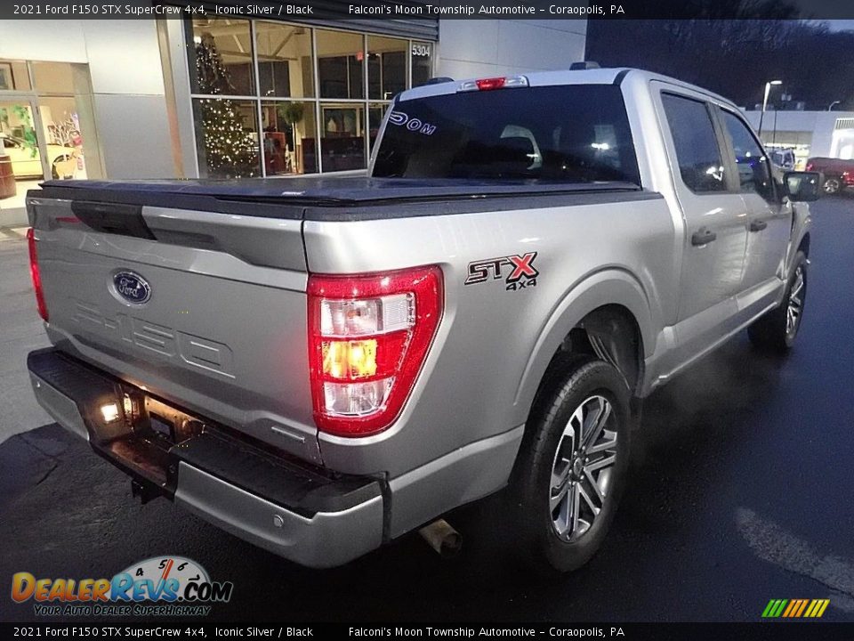2021 Ford F150 STX SuperCrew 4x4 Iconic Silver / Black Photo #2