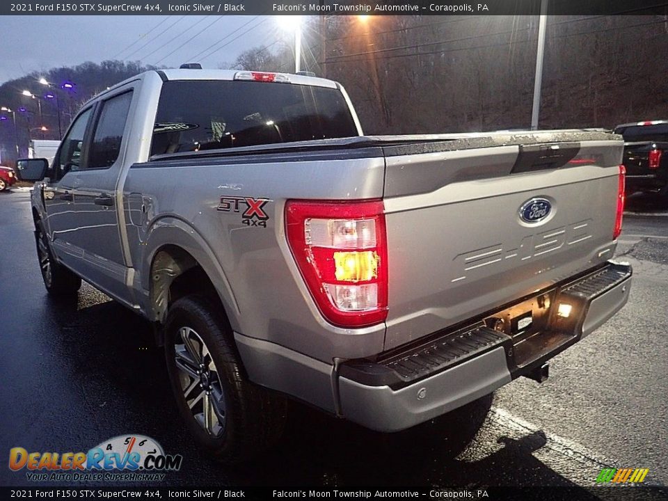2021 Ford F150 STX SuperCrew 4x4 Iconic Silver / Black Photo #5