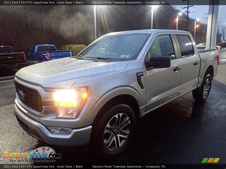 2021 Ford F150 STX SuperCrew 4x4 Iconic Silver / Black Photo #7