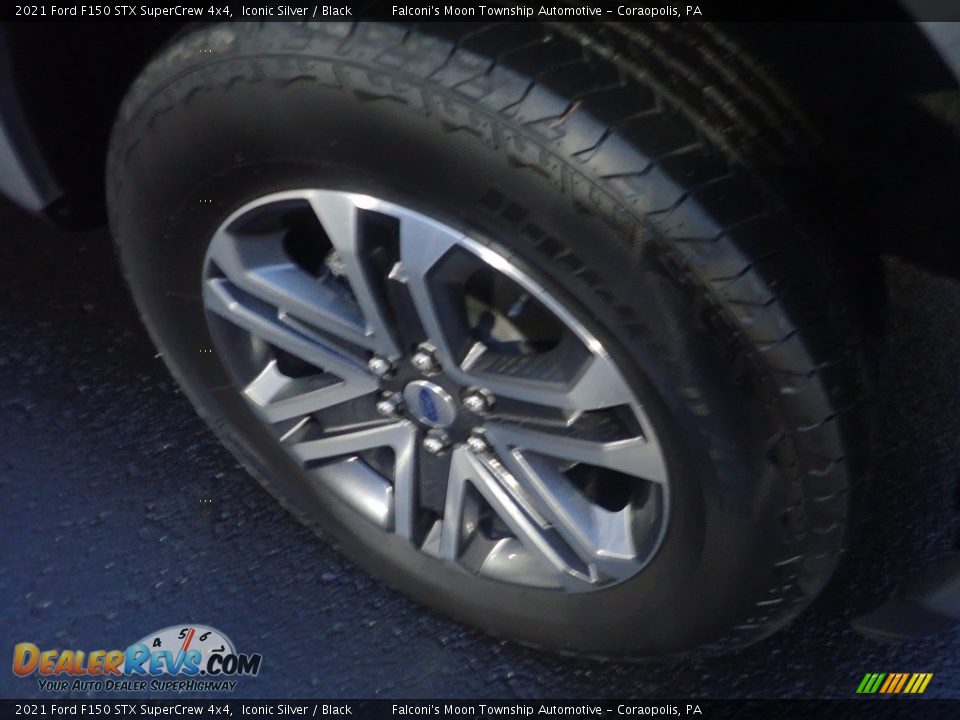 2021 Ford F150 STX SuperCrew 4x4 Iconic Silver / Black Photo #10