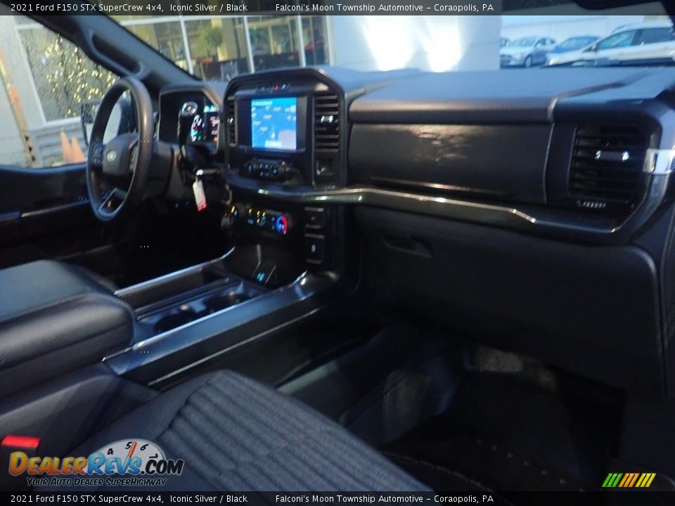 2021 Ford F150 STX SuperCrew 4x4 Iconic Silver / Black Photo #12