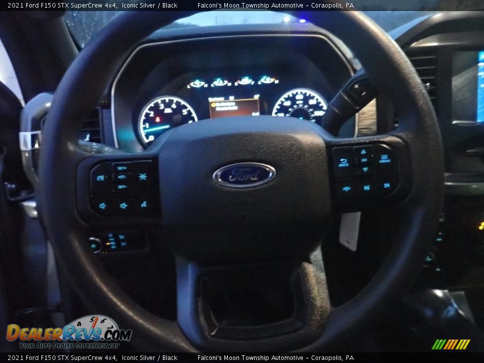 2021 Ford F150 STX SuperCrew 4x4 Iconic Silver / Black Photo #23