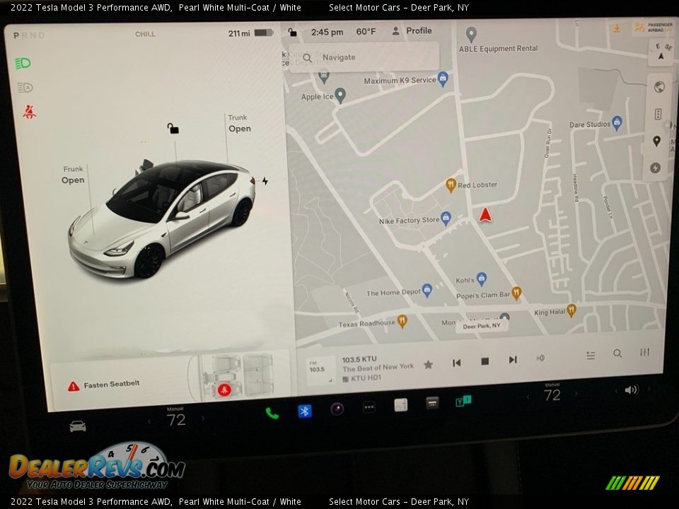 2022 Tesla Model 3 Performance AWD Pearl White Multi-Coat / White Photo #7