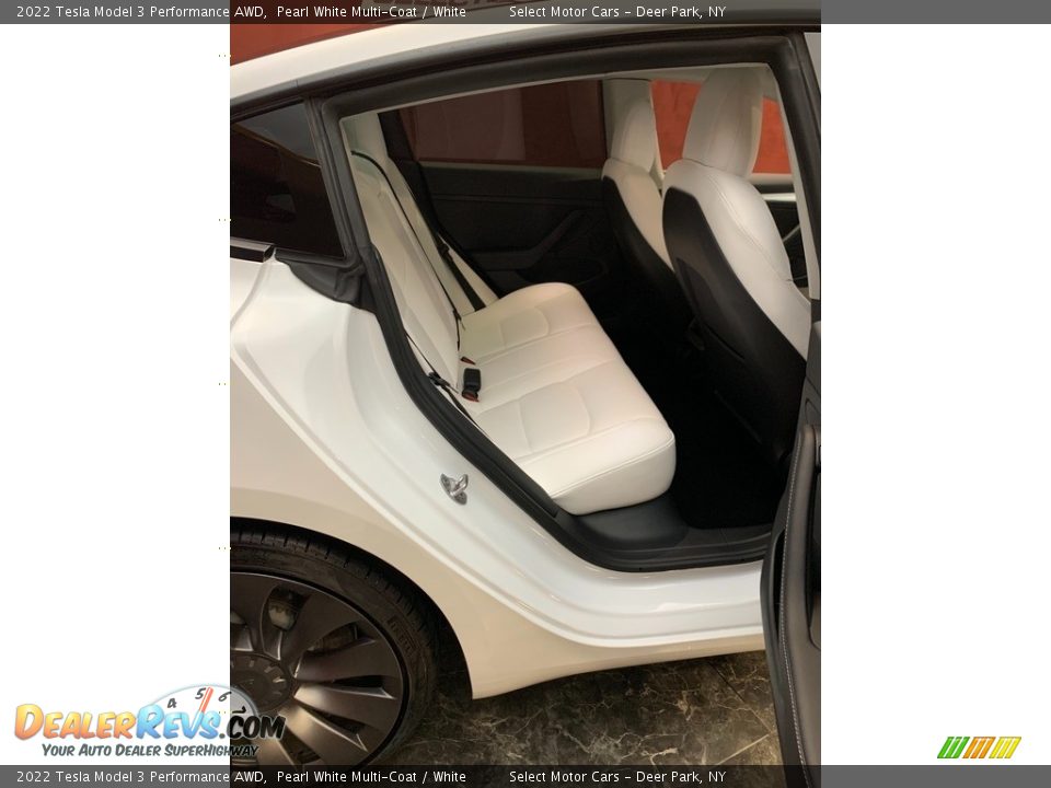 2022 Tesla Model 3 Performance AWD Pearl White Multi-Coat / White Photo #10