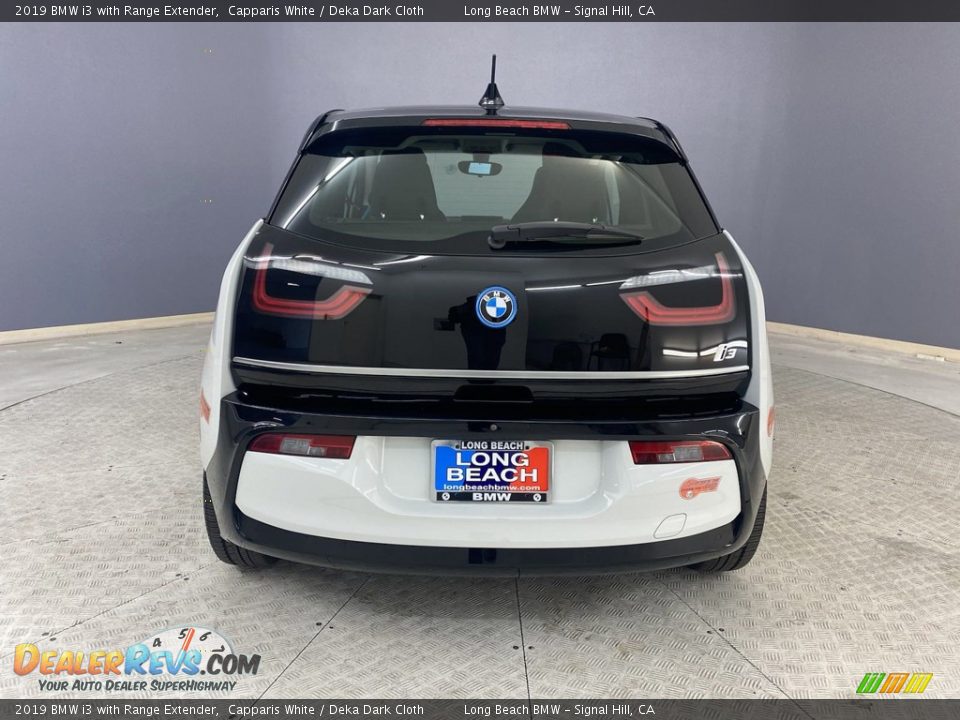 2019 BMW i3 with Range Extender Capparis White / Deka Dark Cloth Photo #4