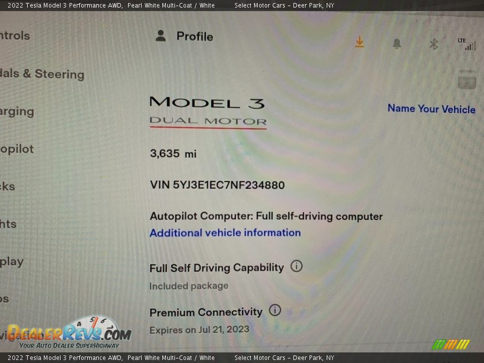 2022 Tesla Model 3 Performance AWD Pearl White Multi-Coat / White Photo #15