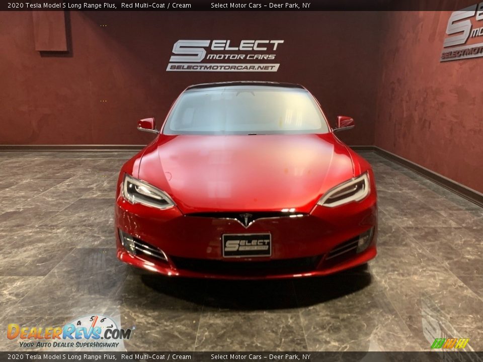2020 Tesla Model S Long Range Plus Red Multi-Coat / Cream Photo #2