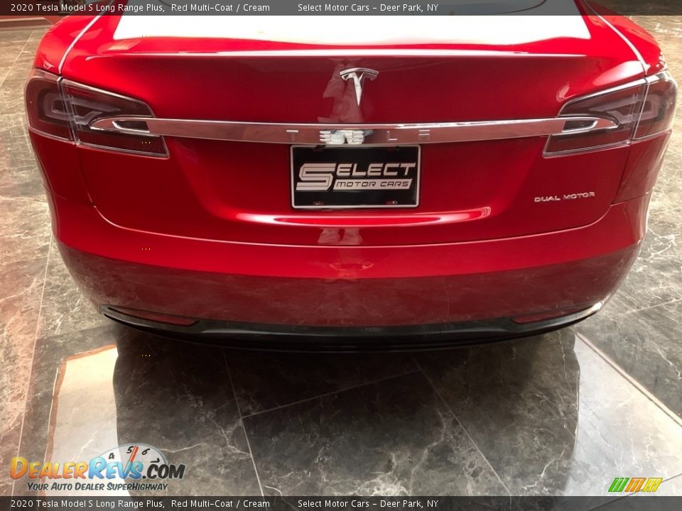 2020 Tesla Model S Long Range Plus Red Multi-Coat / Cream Photo #4