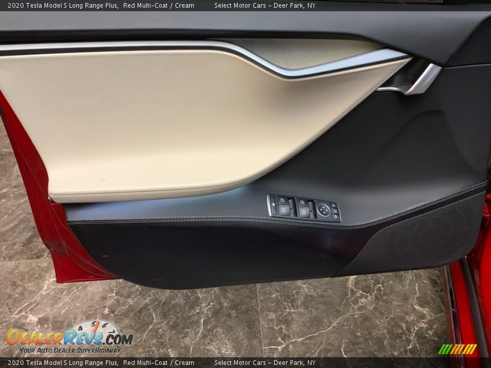 2020 Tesla Model S Long Range Plus Red Multi-Coat / Cream Photo #12