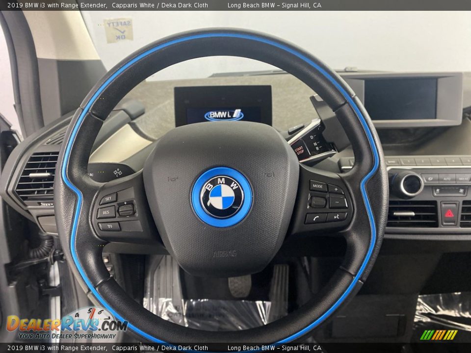 2019 BMW i3 with Range Extender Capparis White / Deka Dark Cloth Photo #17