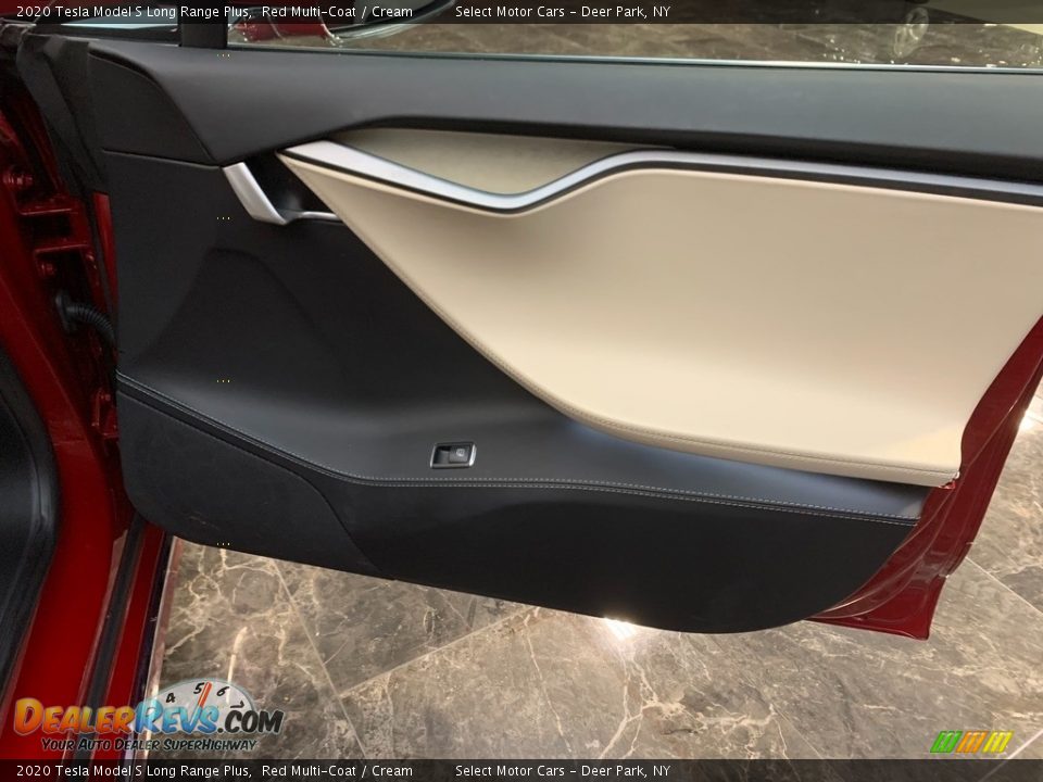 2020 Tesla Model S Long Range Plus Red Multi-Coat / Cream Photo #13