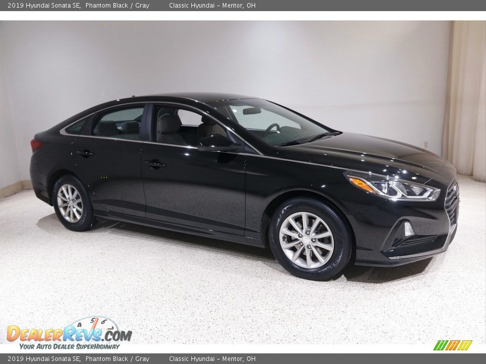 2019 Hyundai Sonata SE Phantom Black / Gray Photo #1