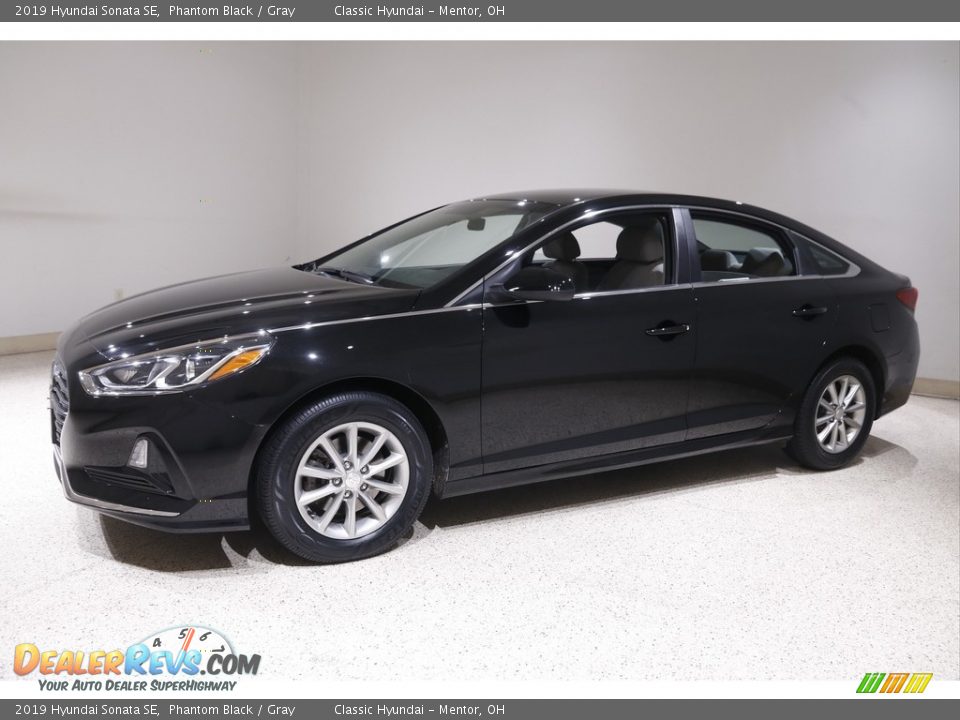 2019 Hyundai Sonata SE Phantom Black / Gray Photo #3