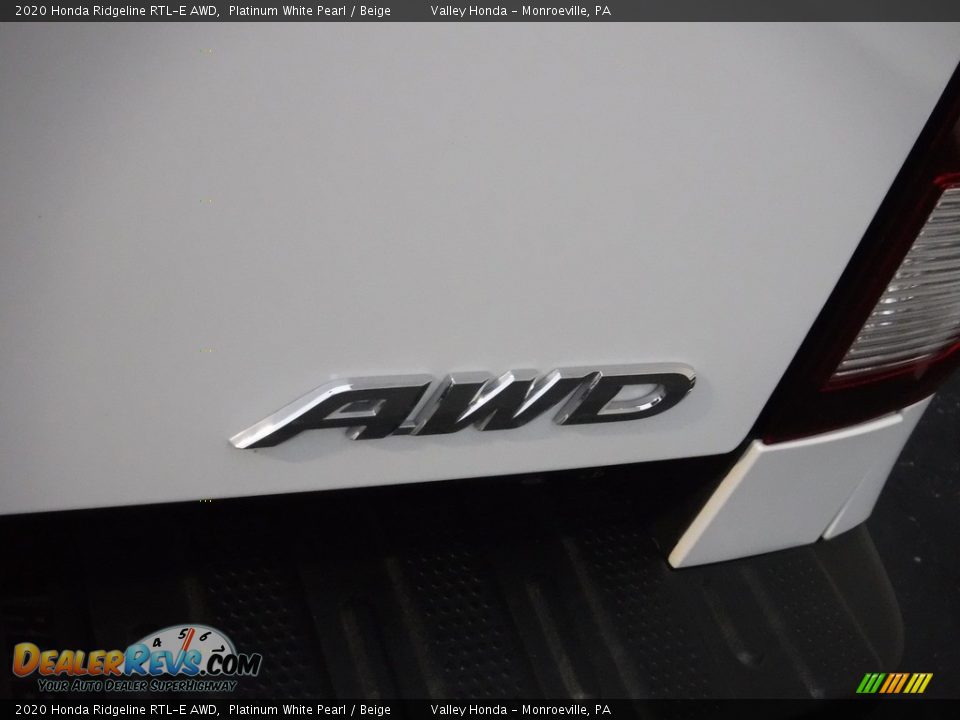 2020 Honda Ridgeline RTL-E AWD Platinum White Pearl / Beige Photo #9