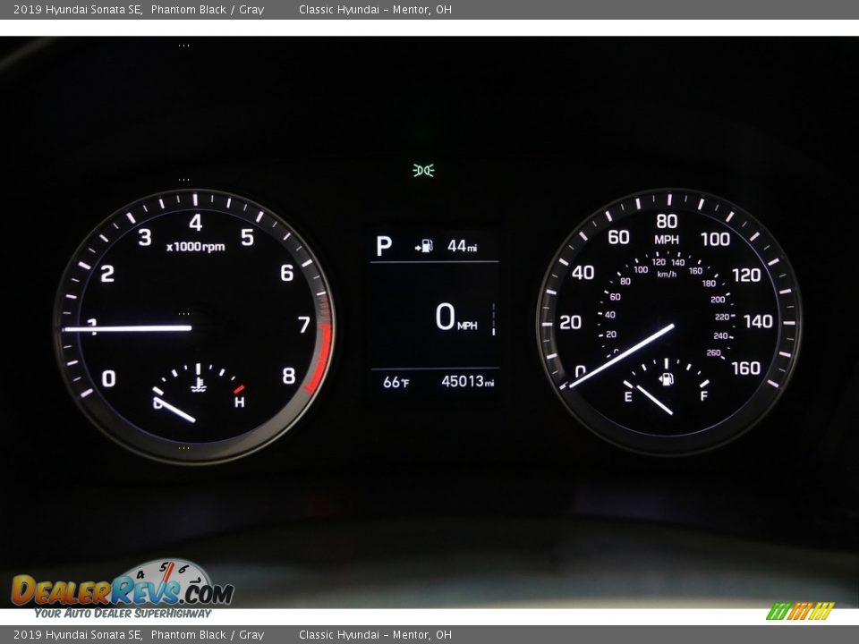 2019 Hyundai Sonata SE Phantom Black / Gray Photo #8