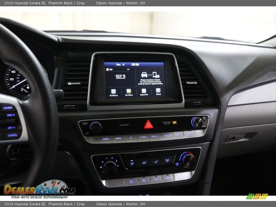 2019 Hyundai Sonata SE Phantom Black / Gray Photo #9