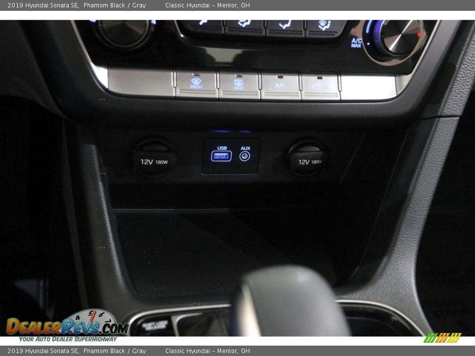 2019 Hyundai Sonata SE Phantom Black / Gray Photo #12