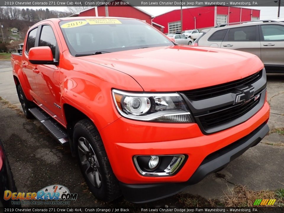 2019 Chevrolet Colorado Z71 Crew Cab 4x4 Crush (Orange) / Jet Black Photo #4