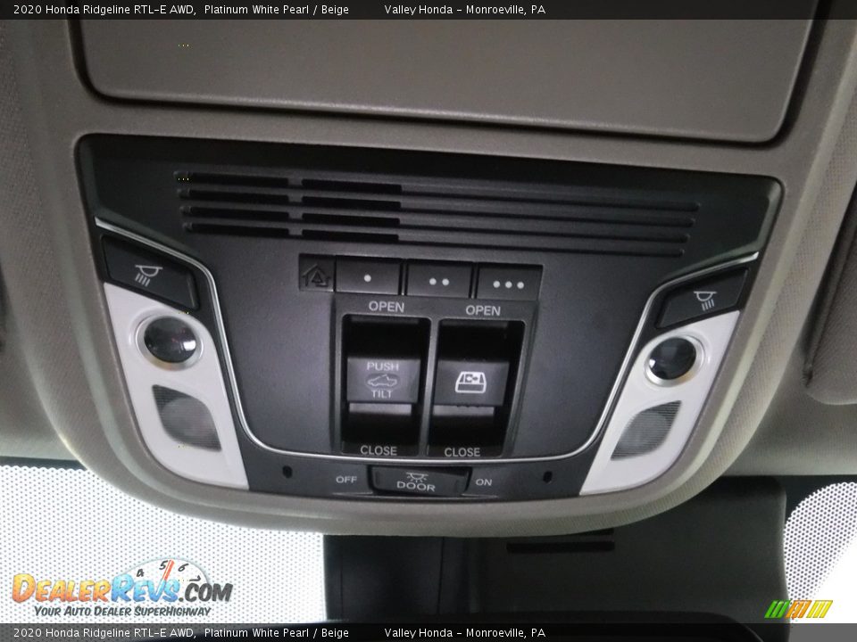 2020 Honda Ridgeline RTL-E AWD Platinum White Pearl / Beige Photo #20