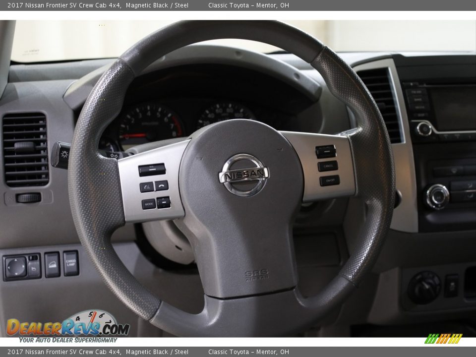 2017 Nissan Frontier SV Crew Cab 4x4 Magnetic Black / Steel Photo #7