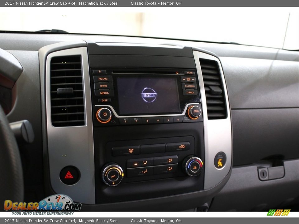 2017 Nissan Frontier SV Crew Cab 4x4 Magnetic Black / Steel Photo #9