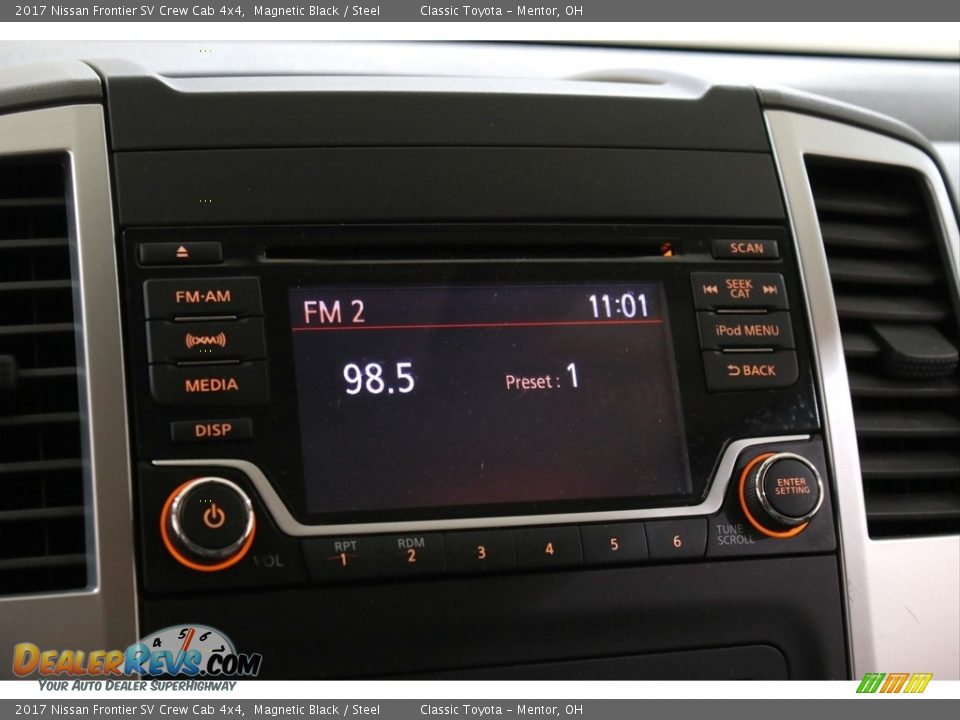 2017 Nissan Frontier SV Crew Cab 4x4 Magnetic Black / Steel Photo #10