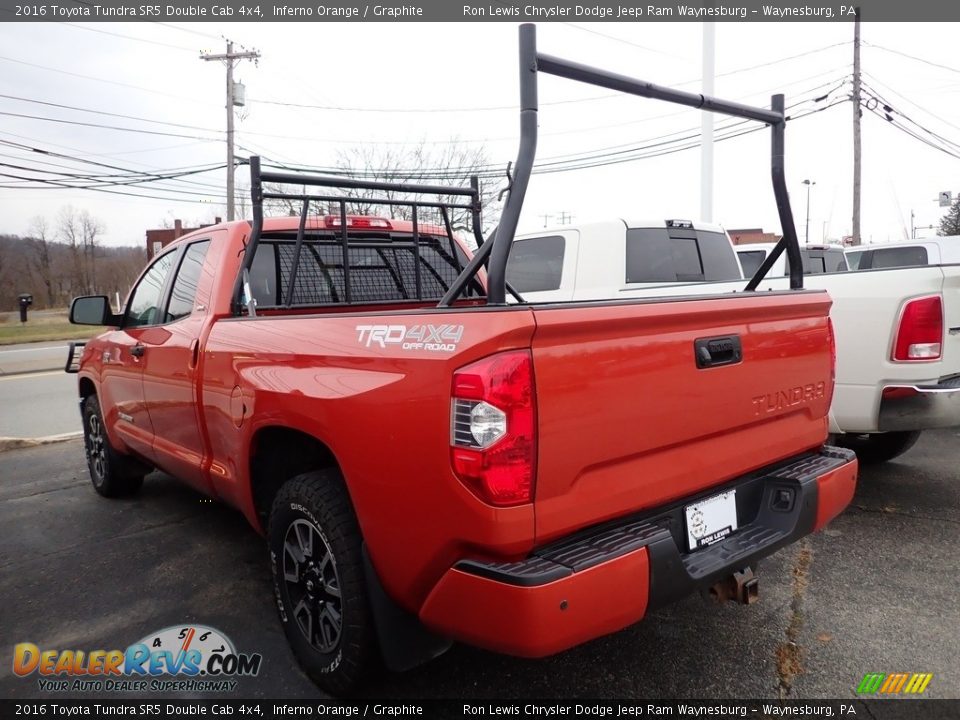 2016 Toyota Tundra SR5 Double Cab 4x4 Inferno Orange / Graphite Photo #2