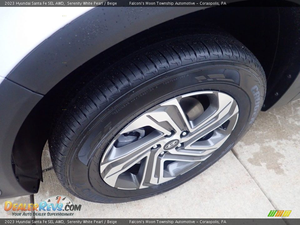 2023 Hyundai Santa Fe SEL AWD Serenity White Pearl / Beige Photo #10