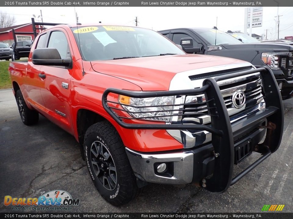 Inferno Orange 2016 Toyota Tundra SR5 Double Cab 4x4 Photo #4