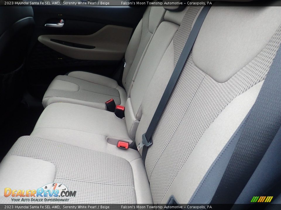 2023 Hyundai Santa Fe SEL AWD Serenity White Pearl / Beige Photo #12