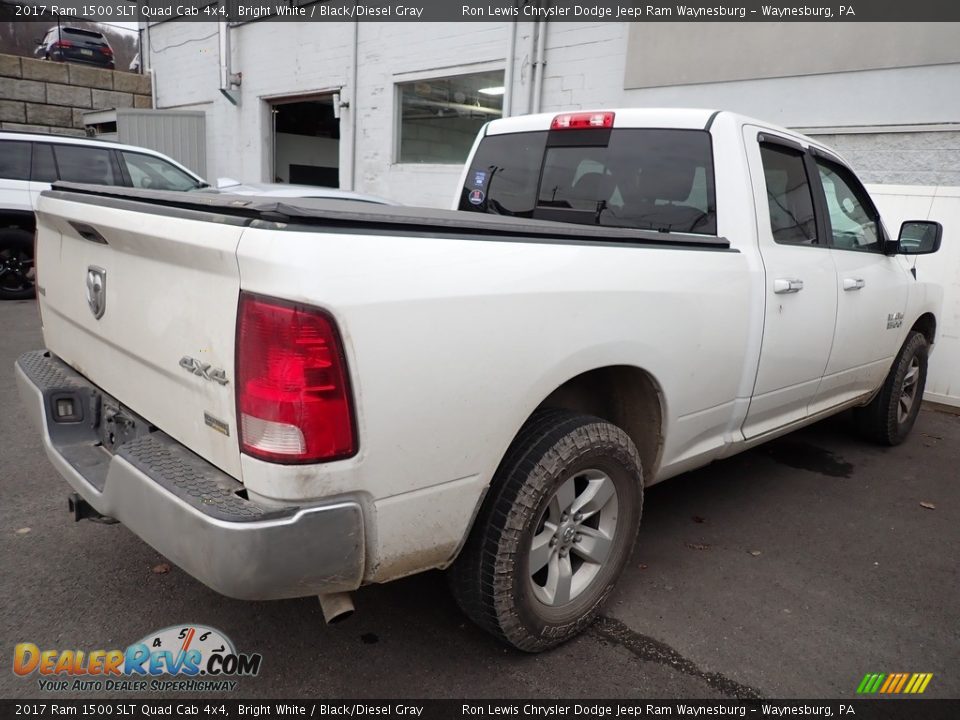 2017 Ram 1500 SLT Quad Cab 4x4 Bright White / Black/Diesel Gray Photo #3