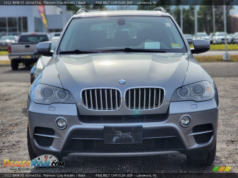2012 BMW X5 xDrive35d Platinum Gray Metallic / Black Photo #2