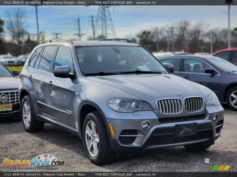 2012 BMW X5 xDrive35d Platinum Gray Metallic / Black Photo #3