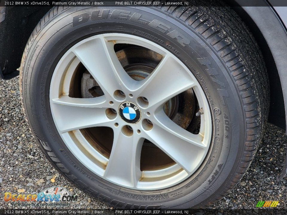 2012 BMW X5 xDrive35d Platinum Gray Metallic / Black Photo #6