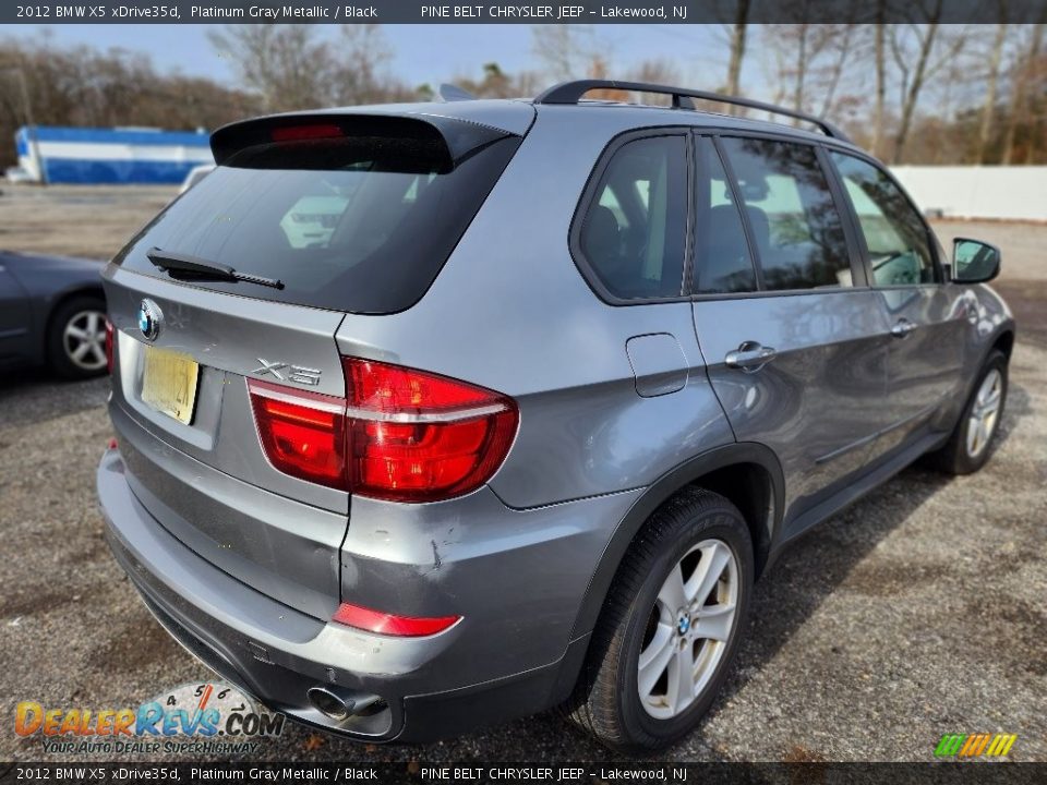 2012 BMW X5 xDrive35d Platinum Gray Metallic / Black Photo #7