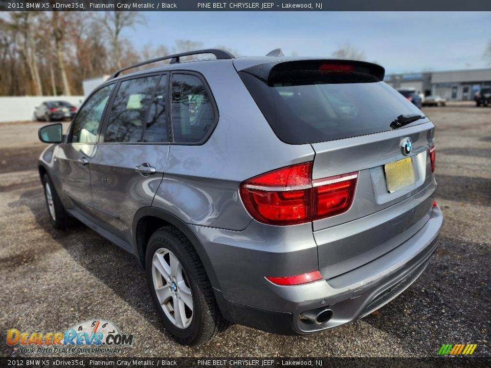 2012 BMW X5 xDrive35d Platinum Gray Metallic / Black Photo #8
