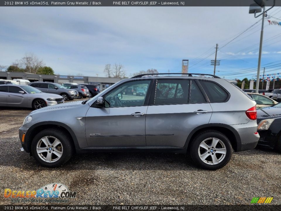 2012 BMW X5 xDrive35d Platinum Gray Metallic / Black Photo #9