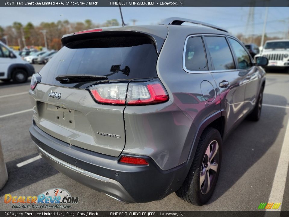 2020 Jeep Cherokee Limited 4x4 Sting-Gray / Black Photo #6