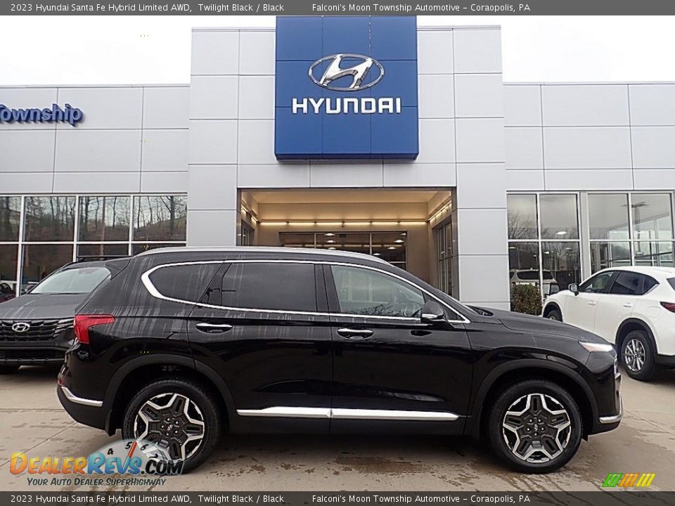 Twilight Black 2023 Hyundai Santa Fe Hybrid Limited AWD Photo #1