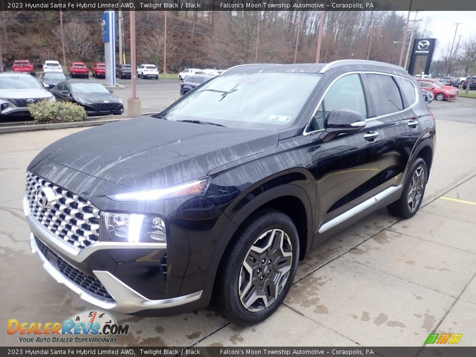 Front 3/4 View of 2023 Hyundai Santa Fe Hybrid Limited AWD Photo #7