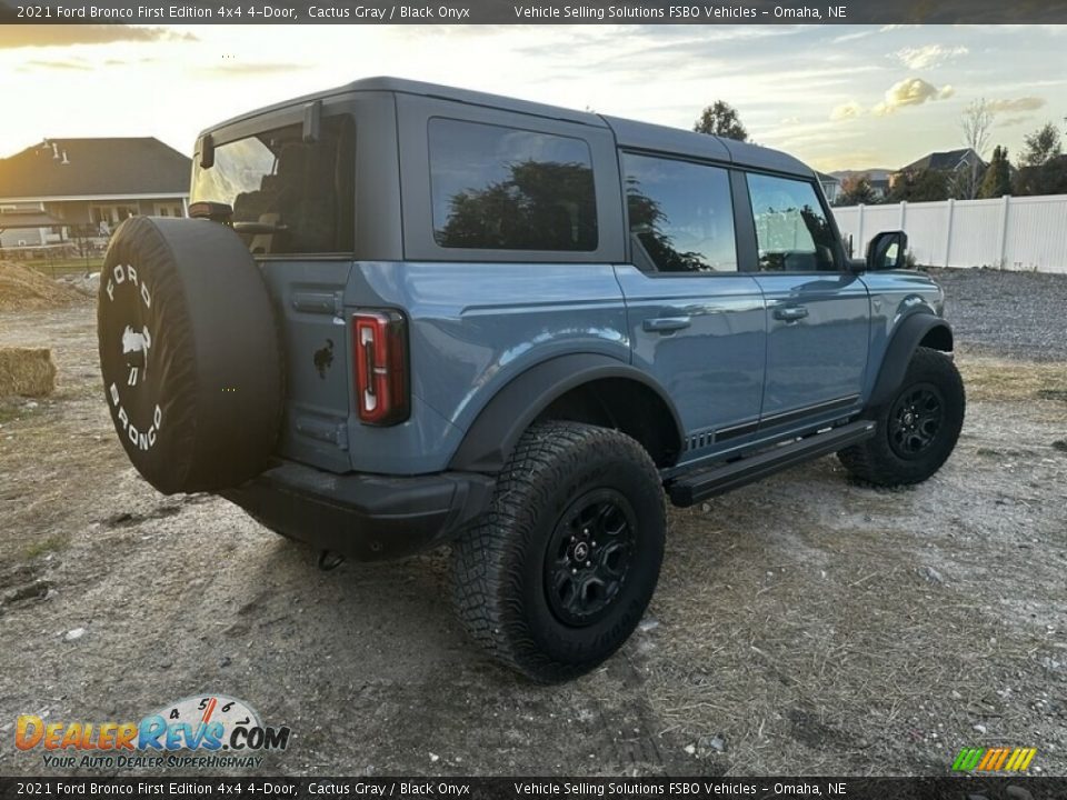 2021 Ford Bronco First Edition 4x4 4-Door Cactus Gray / Black Onyx Photo #3