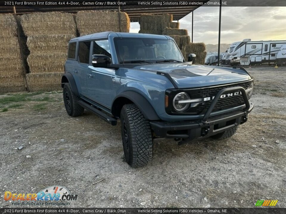 Cactus Gray 2021 Ford Bronco First Edition 4x4 4-Door Photo #7