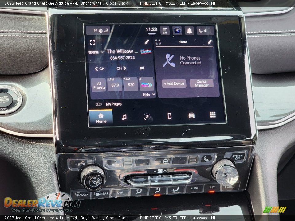 2023 Jeep Grand Cherokee Altitude 4x4 Bright White / Global Black Photo #13