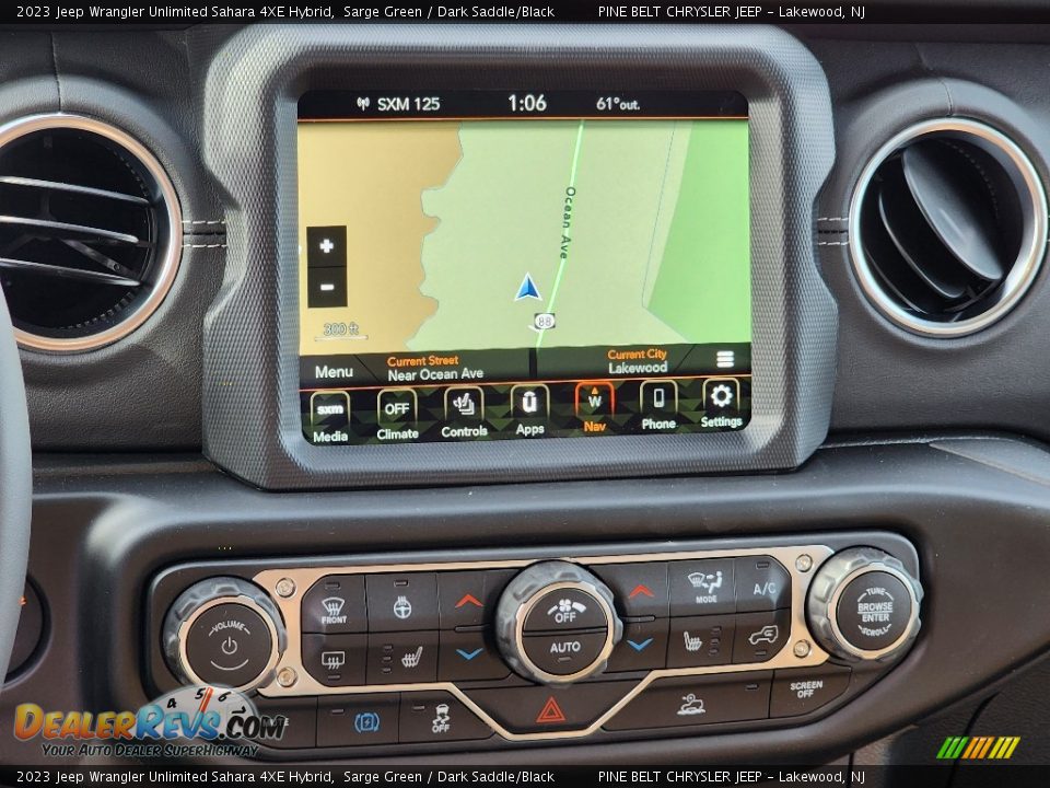 Navigation of 2023 Jeep Wrangler Unlimited Sahara 4XE Hybrid Photo #13