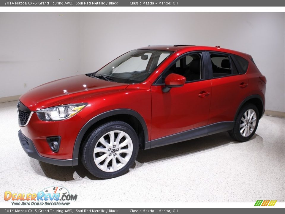 2014 Mazda CX-5 Grand Touring AWD Soul Red Metallic / Black Photo #3