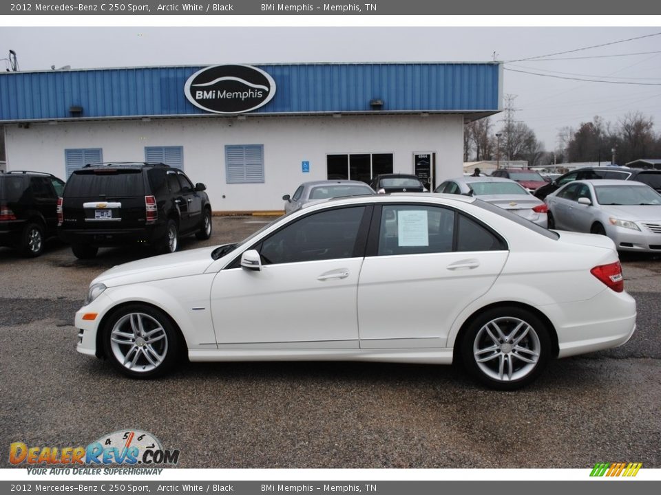 2012 Mercedes-Benz C 250 Sport Arctic White / Black Photo #2