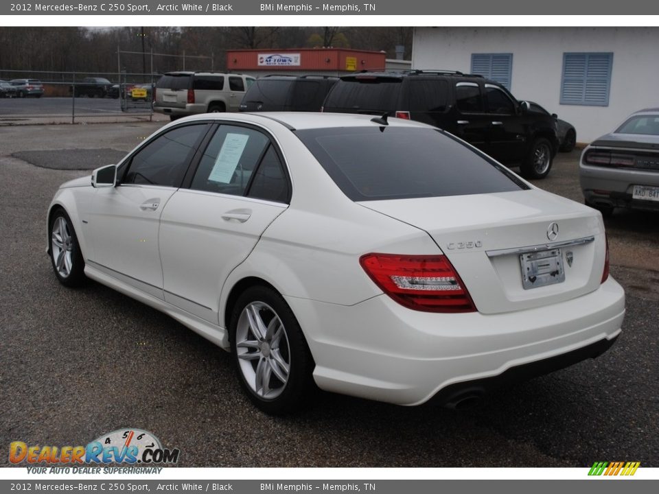 2012 Mercedes-Benz C 250 Sport Arctic White / Black Photo #3